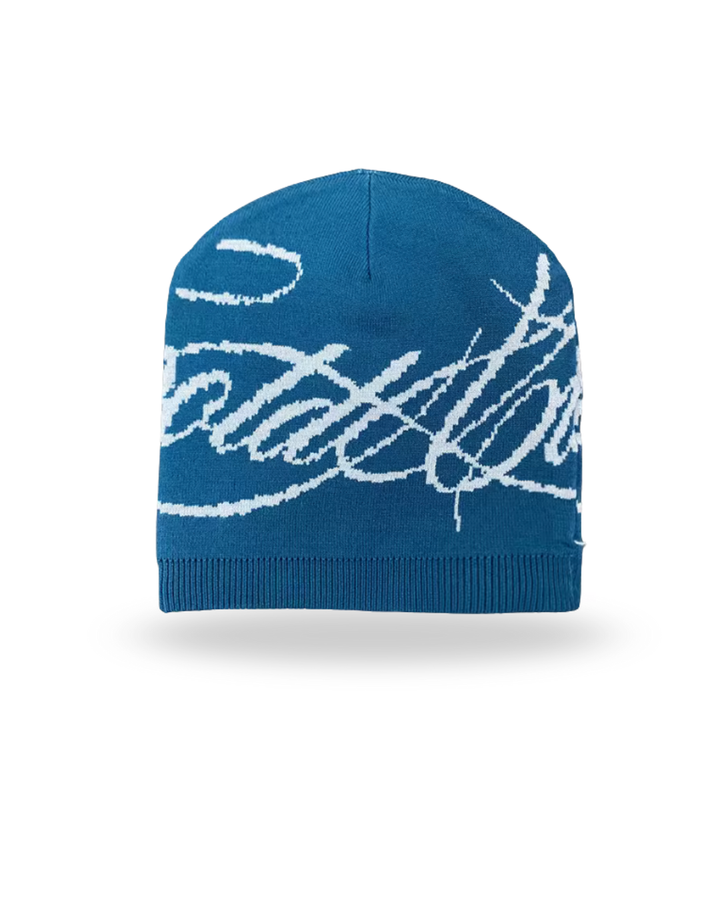jacquard letter Beanie