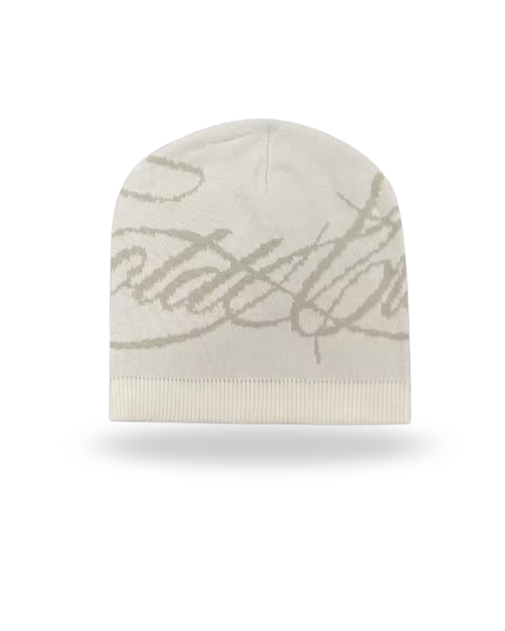 jacquard letter Beanie