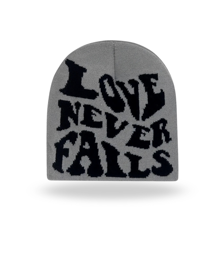 Love never fails beanie