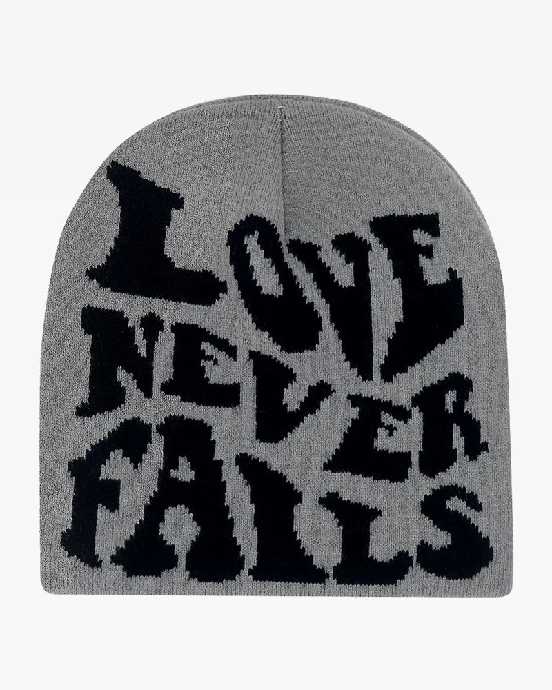Love never fails beanie