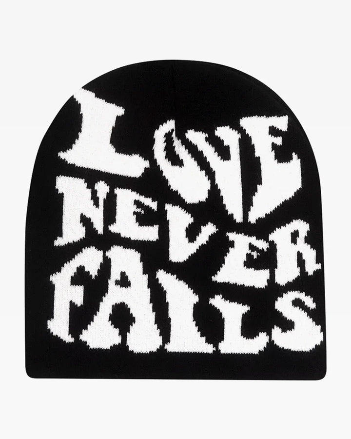 Love never fails beanie