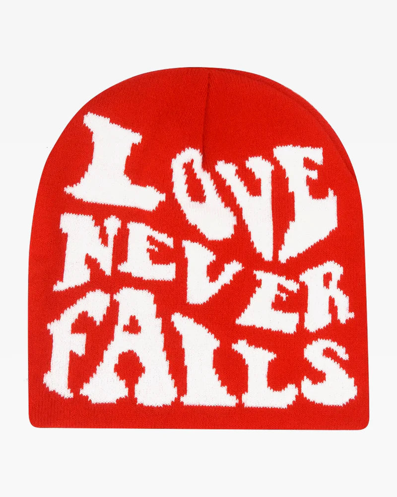 Love never fails beanie