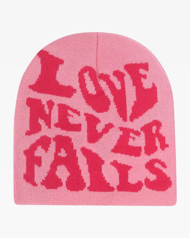 Love never fails beanie