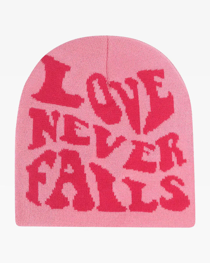 Love never fails beanie